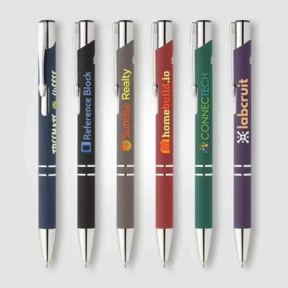Crosby Recycled Aluminium Metallic Chrome Trim Pen