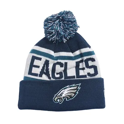 Knit Pom Beanie with Cuff