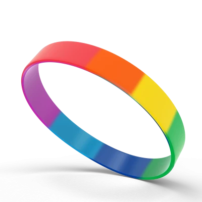 Rainbow Silicone Wristbands