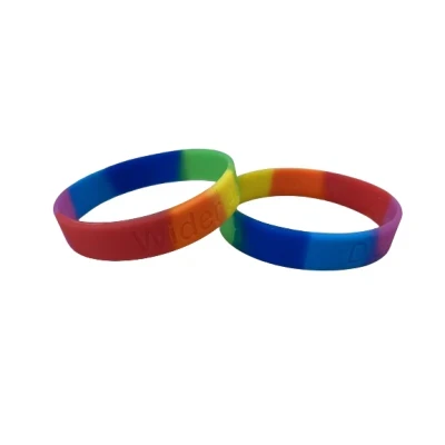 Rainbow Silicone Wristbands