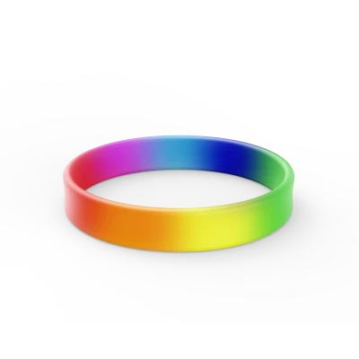 Rainbow Silicone Wristbands