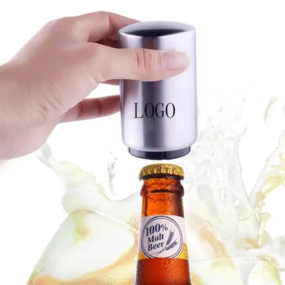 Magnetic Automatic Stainless Steel Push Down Beer Opener