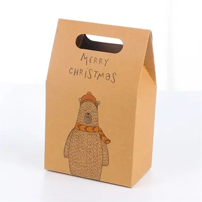 Christmas Gift Box for Apple and Candy Package "