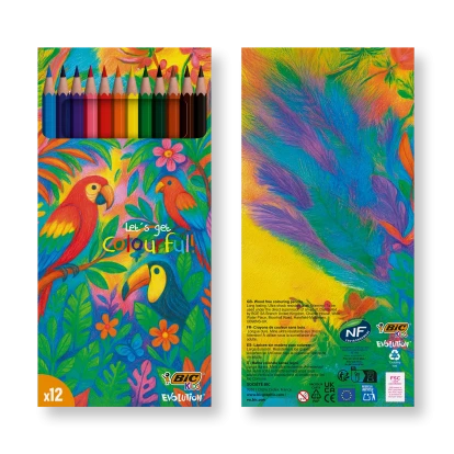 BIC Kids Evolution Colouring Set x 12 units - Box