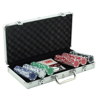 Aluminum Case Poker Set W/ 500 Chips