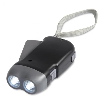 2 LED Dynamo Torch