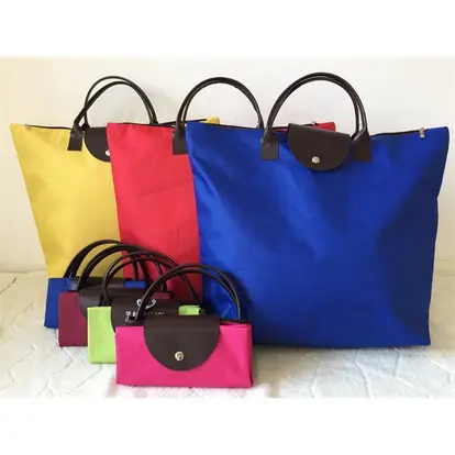 Folded Oxford shopping bag