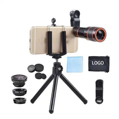 7 in 1 Universal Cell Phone Macro Lens 12X Telescope