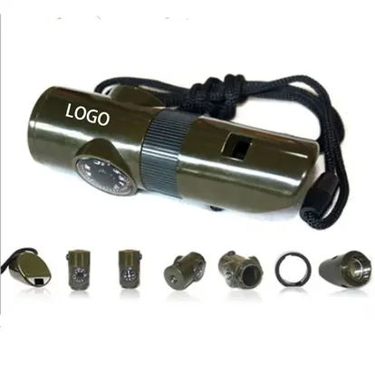 7 in 1 Multifunctional Outdoor Travel Survival Whistle