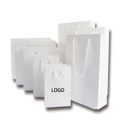 Customized Kraft Paper Shopping Tote Gift Bag Carrier