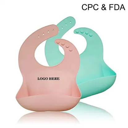 Custom Silicone Waterproof Baby Bib