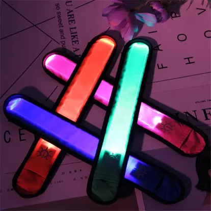 LED Flashing Slap Band