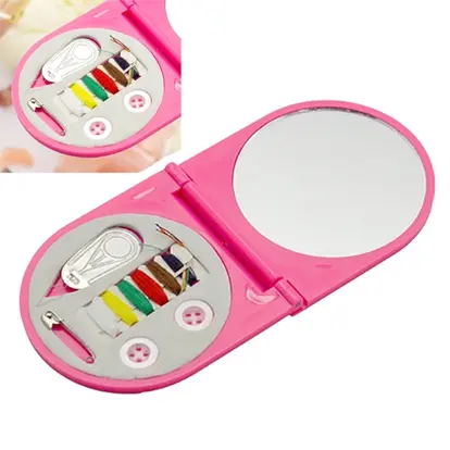 Mirror with Sewing Kit