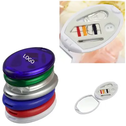 2 in 1 Ellipse Plastic Sewing Kit