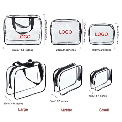 Transparent PVC Toiletry Storage Bag