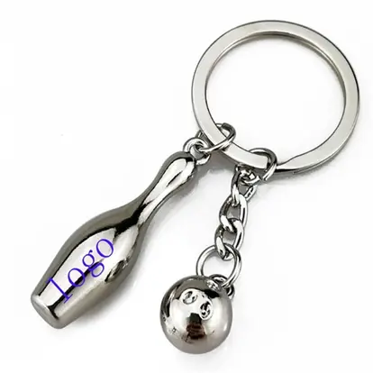 Metal Mini Bowling Key Chain