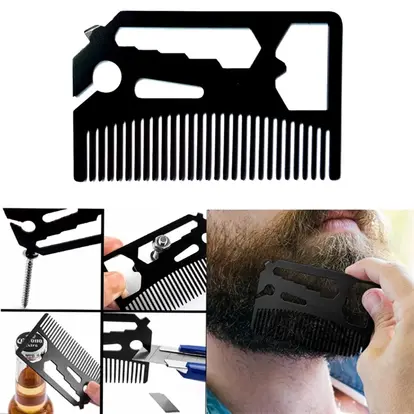 Metal Wallet Comb