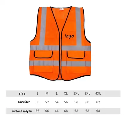 Reflective Vest With 2 Pockets