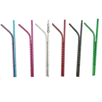 Stainless Steel Helical Colorful Straws