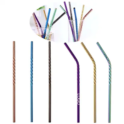 8 In Stainless Steel Drinking Straws