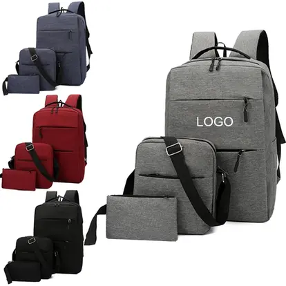 3 Pcs Travel Backpack Bundle