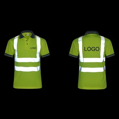 M to XXL safety reflective short sleeves T-shirt