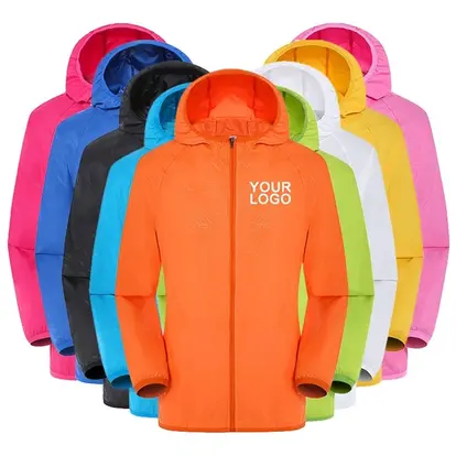 Outdoor light and thin sun proof windbreaker