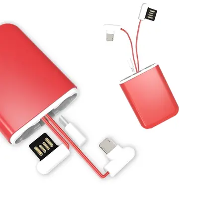 Portable 3-in-1 retractable charging cable