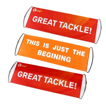 Retractable Dry Erase Banner Rolls Itself Up