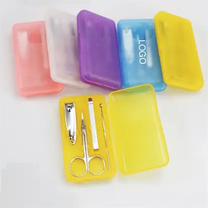 PVC Box Stainless Steel Black Nail Clipper Sets