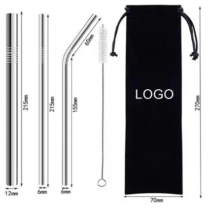 Stainless Steel Straw Set