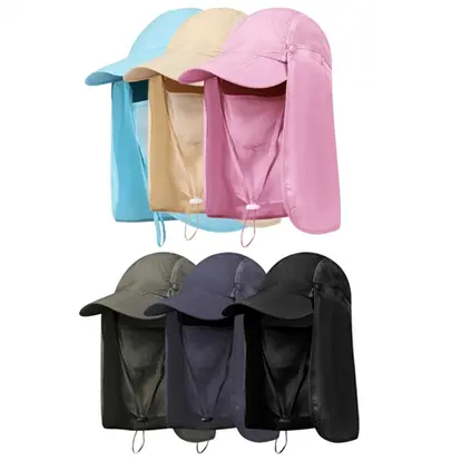 Folding Outdoor Sun Protection Hat Mask