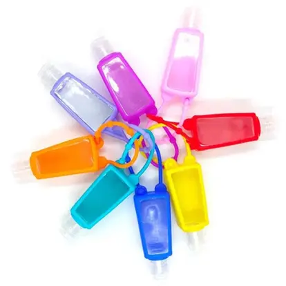 1oz Hand Sanitizer Bottle with Silicone Holder