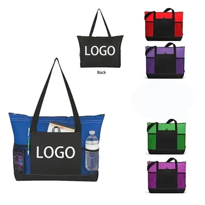 Zippered Tote Bag