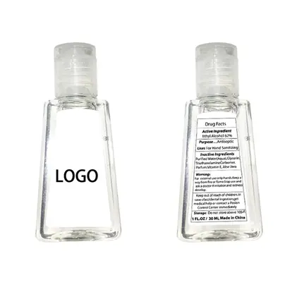 In Stock 1 oz 30ml Alcoholic Hand Sanitizer with Sickers