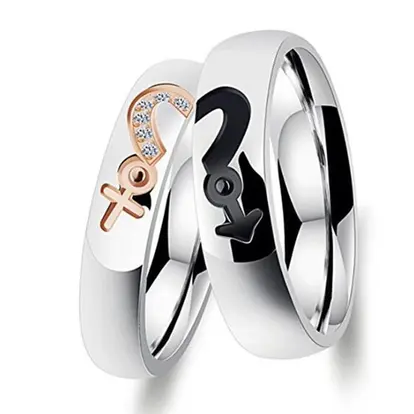 Stainless Steel Couple Ring
