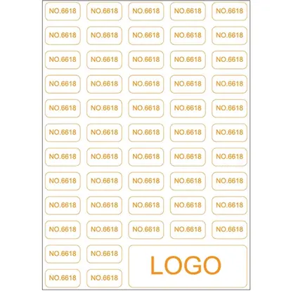 Rectangle Colorful A4 Sheeted Label