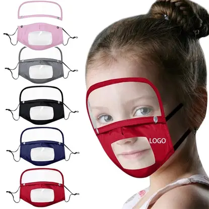 Child Visible Mouth Cosplay Cotton Mask Eye Mouth Shield