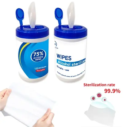 120pcs 75% Alcohol Wet Wipes