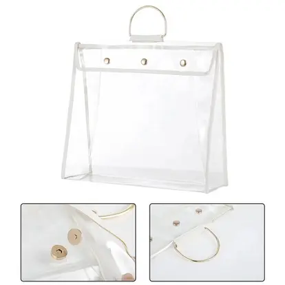 Hanging Handbag Storage Bag PVC Transparent Dust-proof Bag