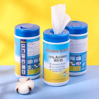 70 Pieces Barrel Alcohol Wipes