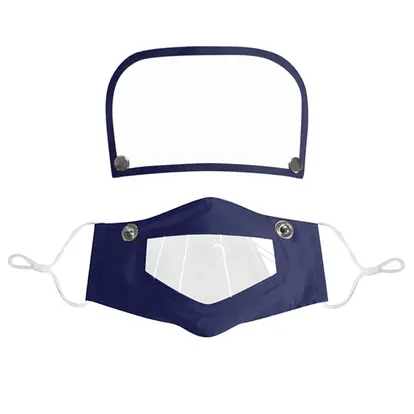 2 in 1 Mask With Button Eye Mask