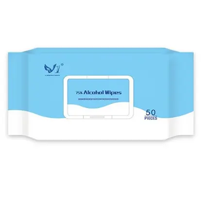 50pcs 75% Alcohol Wipes