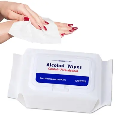 120Pcs 75% Alcohol Wipes With FDA