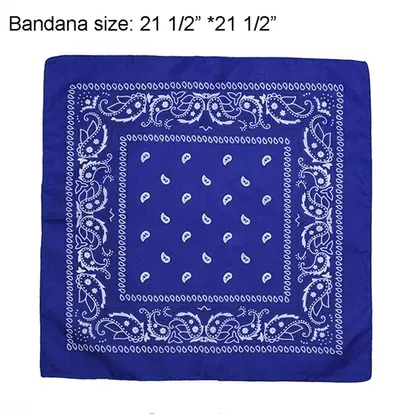 Custom 22x22 bandanas with full-color logo print for events, giveaways, and team branding
