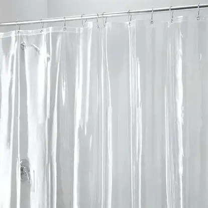 Vinyl Shower Curtain Liners with Pocket