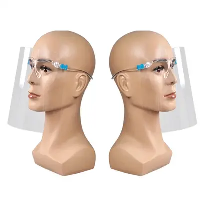 Face Shield with Glass Frame Eye Visor