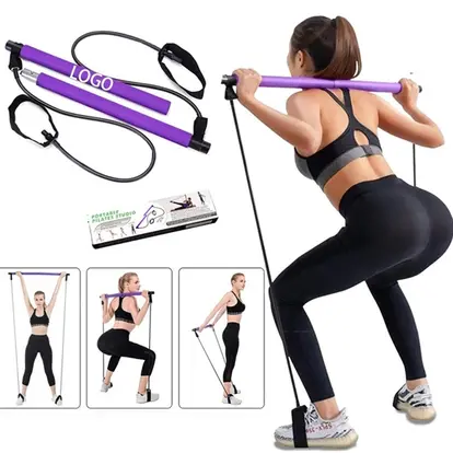 Pilates Bar Kit Resistance Exercise Band