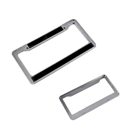 Plastic Chrome License Plate Frame