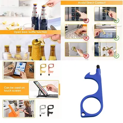 Germ-Free Key Door Opener with Rubber Stylus